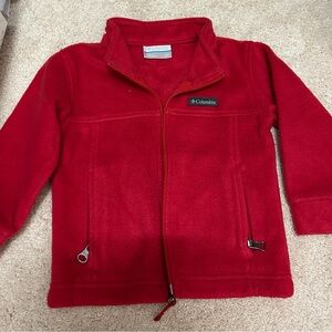 Columbia 2T Red Full-Zip Fleece Jacket